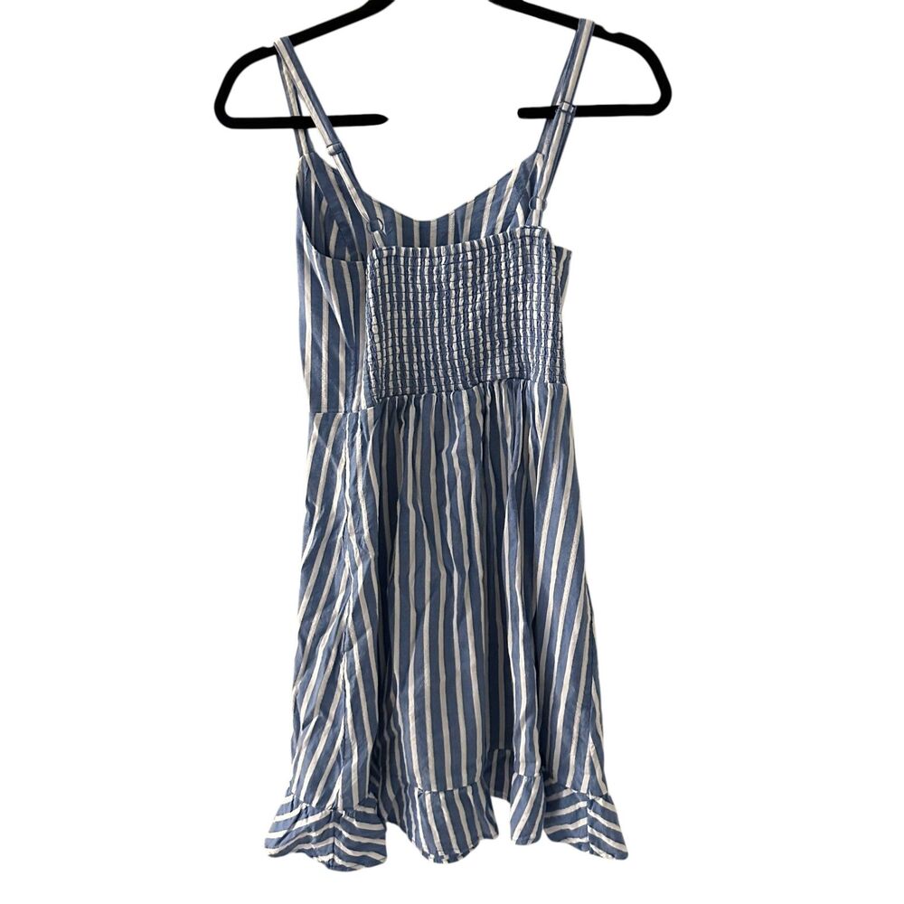 Old Navy Blue and White Striped Short V-Neck Tank Sun Dress Size XS - Picture 2 of 7